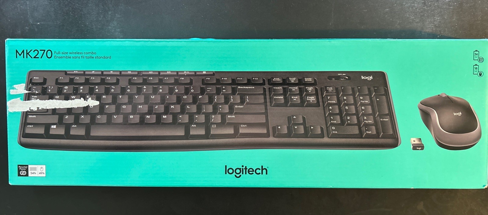 Logitech MK270 Wireless Keyboard and Mouse Combo